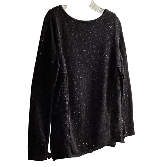 LOFT Cotton Wool Blend Crew Neck Sweater with Inset Side Panels - Picture 1 of 7